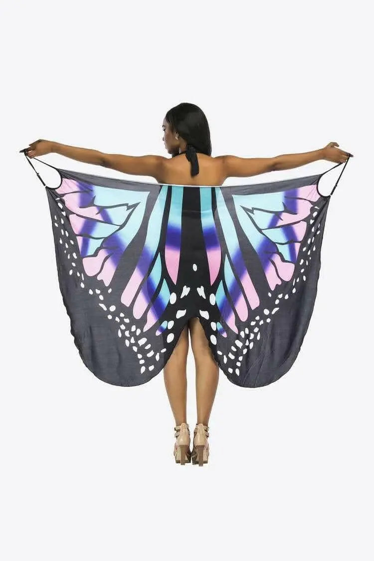 Sheer butterfly cover-up dress - Love Salve 