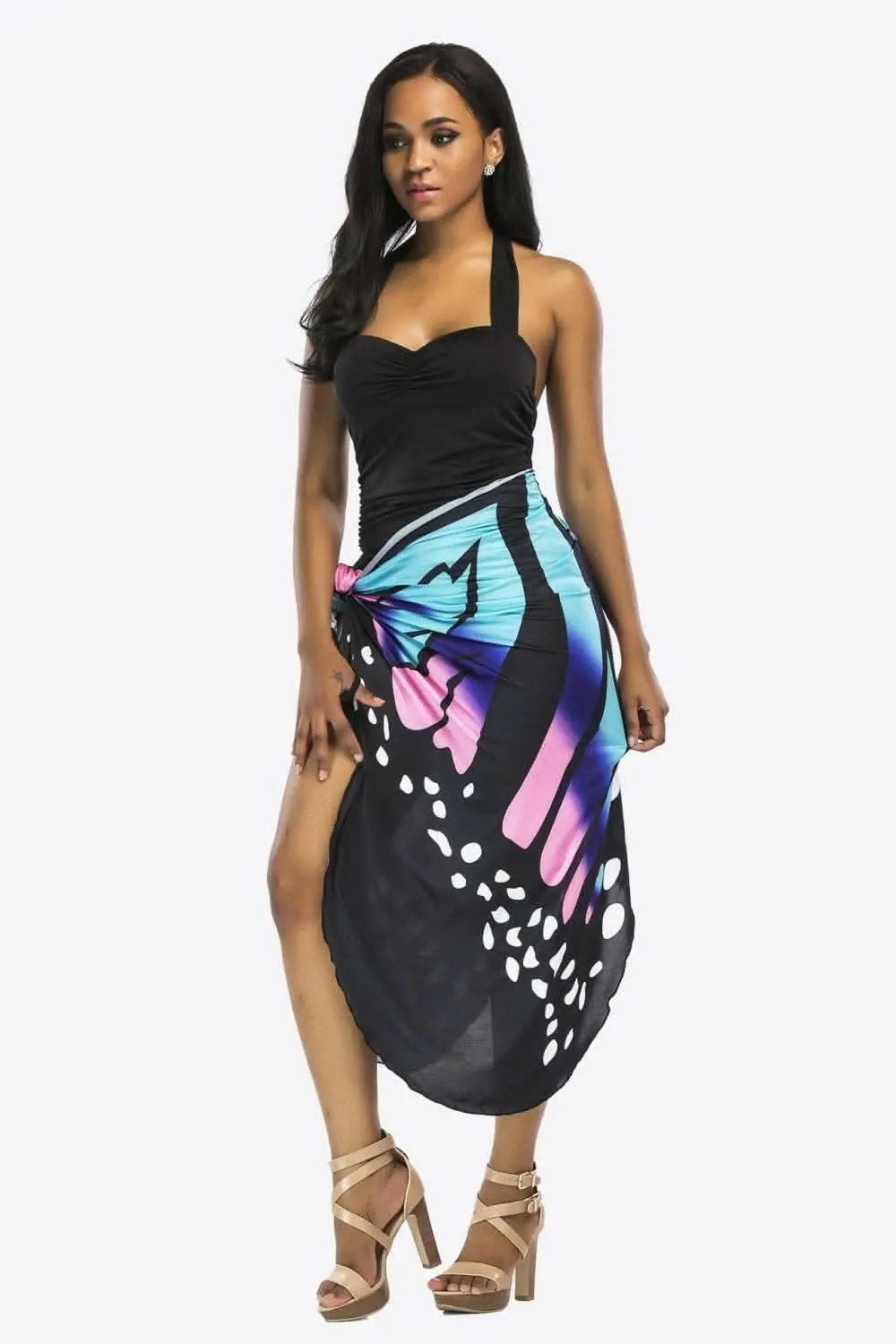 Sheer butterfly cover-up dress - Love Salve 