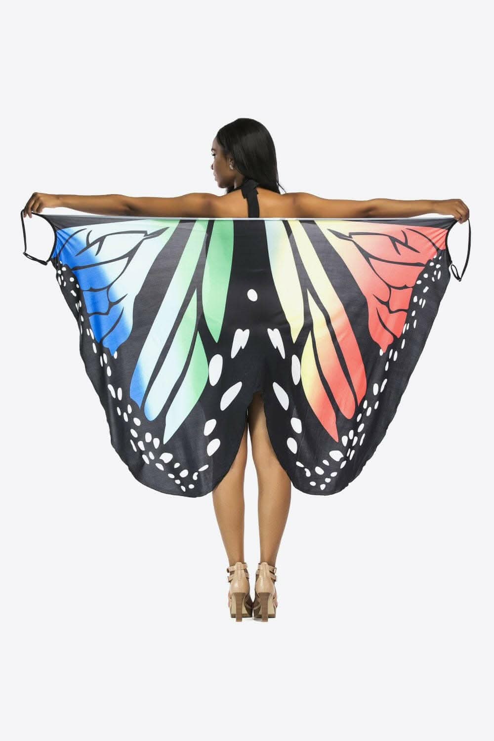 Sheer butterfly cover-up dress - Love Salve 