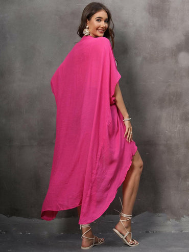 Sheer half sleeve kimono cardigan - Love Salve 