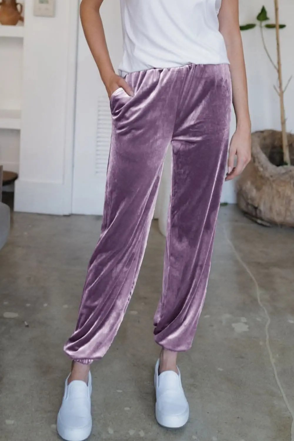 Sheer joggers with pockets - S to XL - Love Salve 
