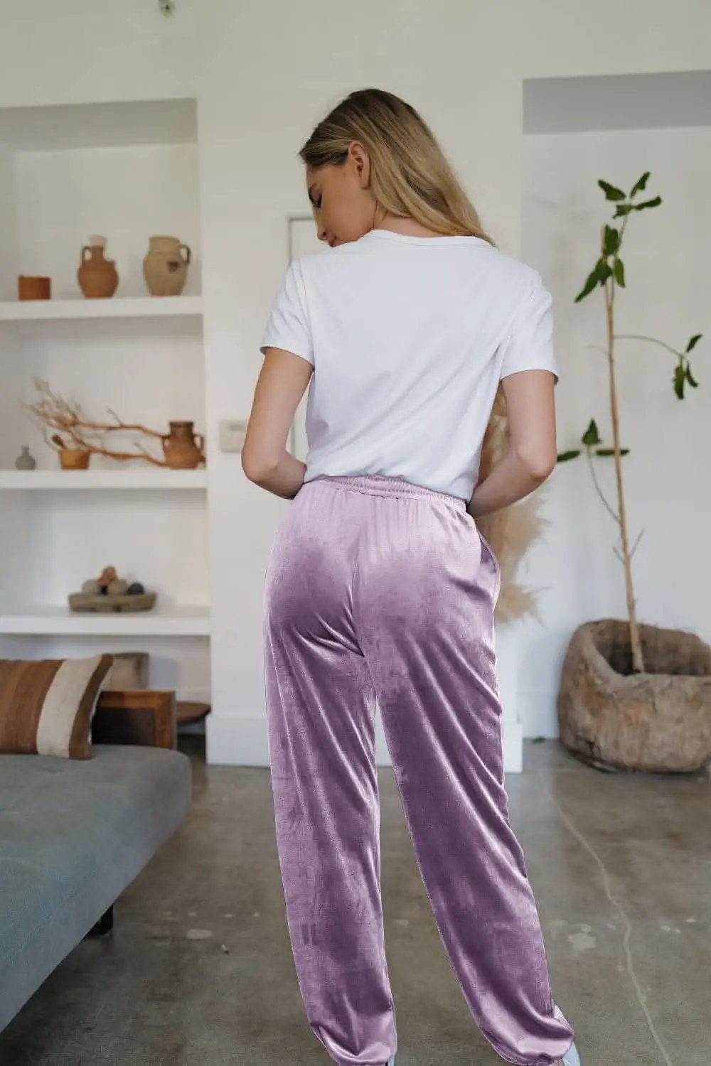 Sheer joggers with pockets - S to XL - Love Salve 