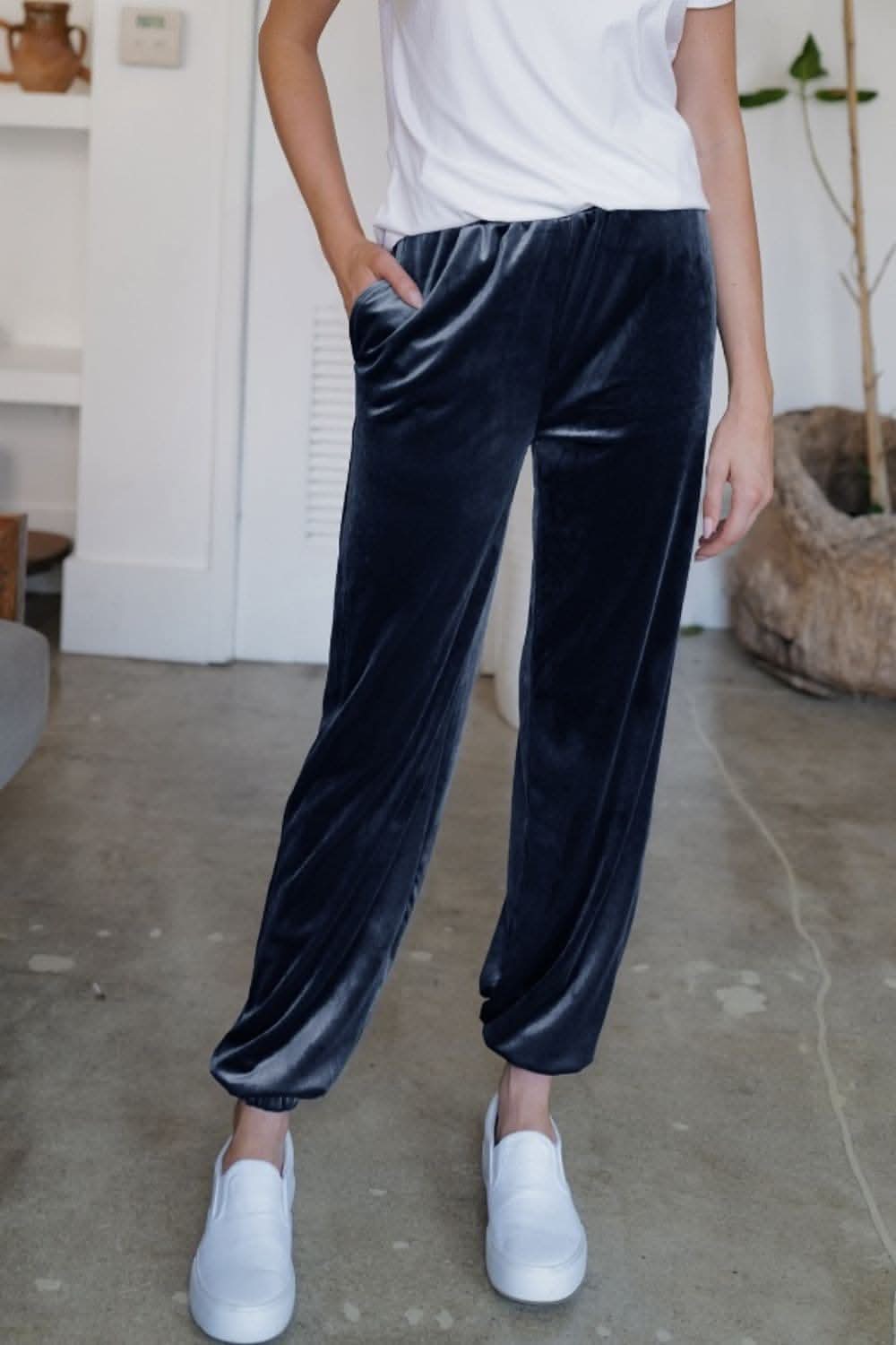 Sheer joggers with pockets - S to XL - Love Salve 