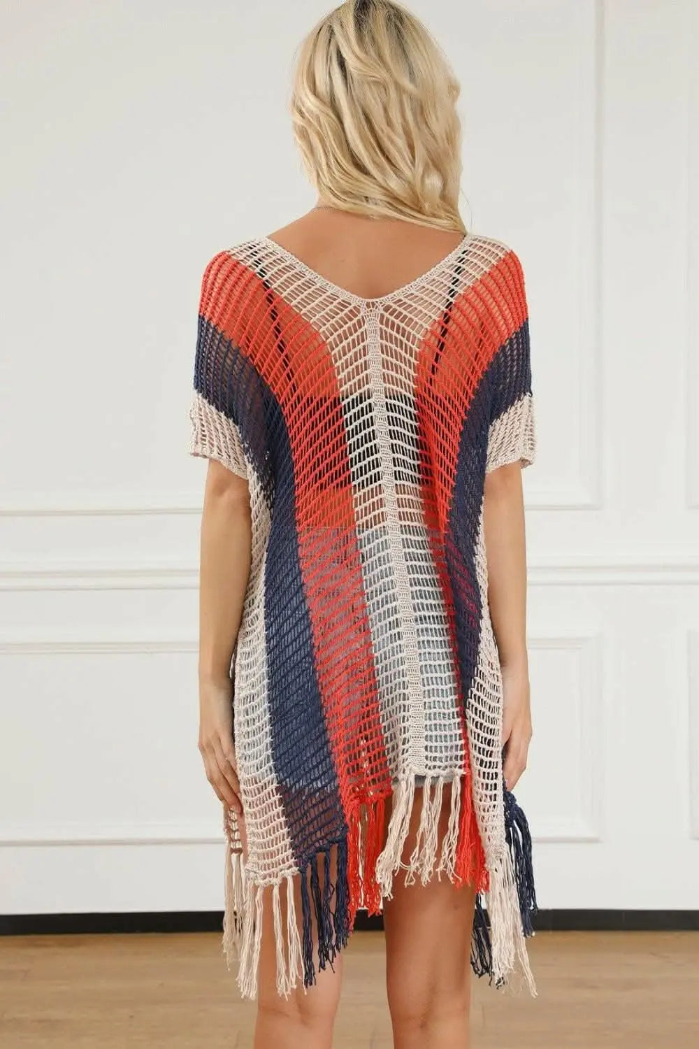 Sheer tassel beach cover-up - Love Salve 
