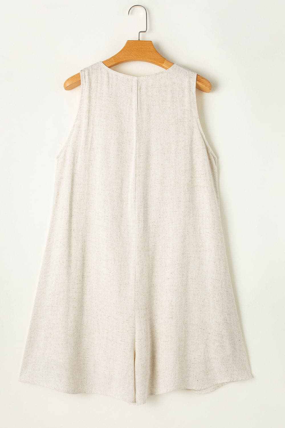 Sheer v-neck sleeveless romper - Love Salve 