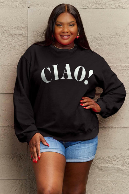 Simply Love cozy round neck sweatshirt - Love Salve 