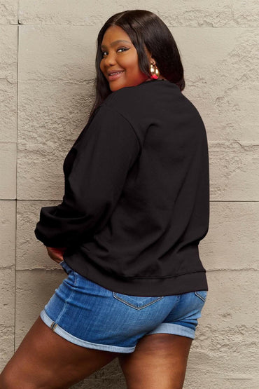 Simply Love cozy round neck sweatshirt - Love Salve 
