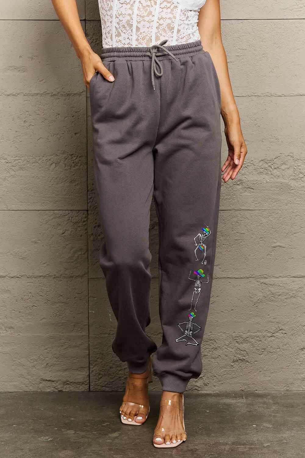 Simply Love cozy skeleton sweatpants - Love Salve 