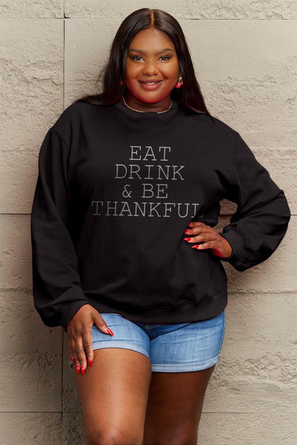 Simply Love eat drink sweatshirt - Love Salve 