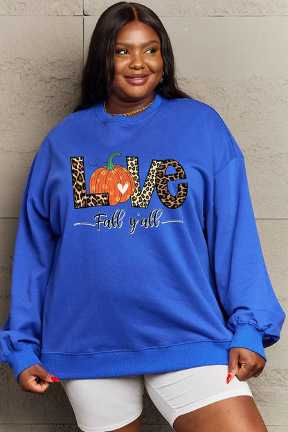 Simply Love fall graphic sweatshirt 