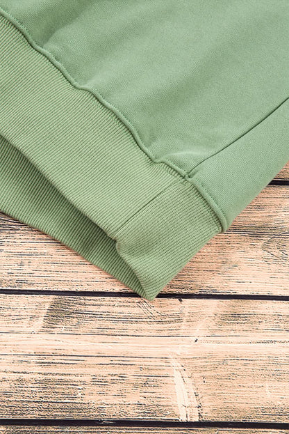 Smoke green drop shoulder sweatshirt - Love Salve 