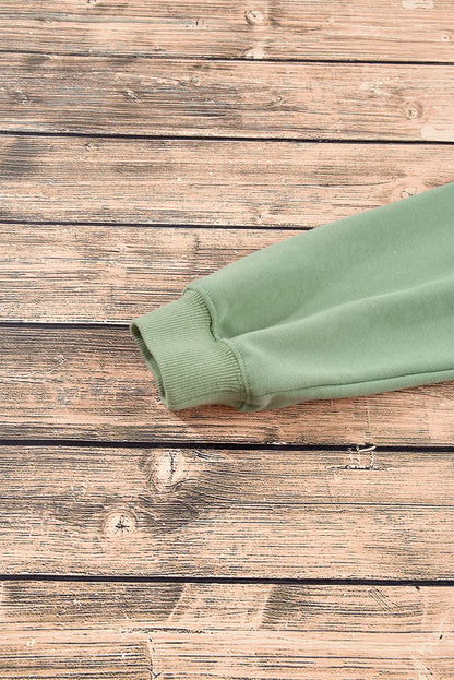 Smoke green drop shoulder sweatshirt - Love Salve 