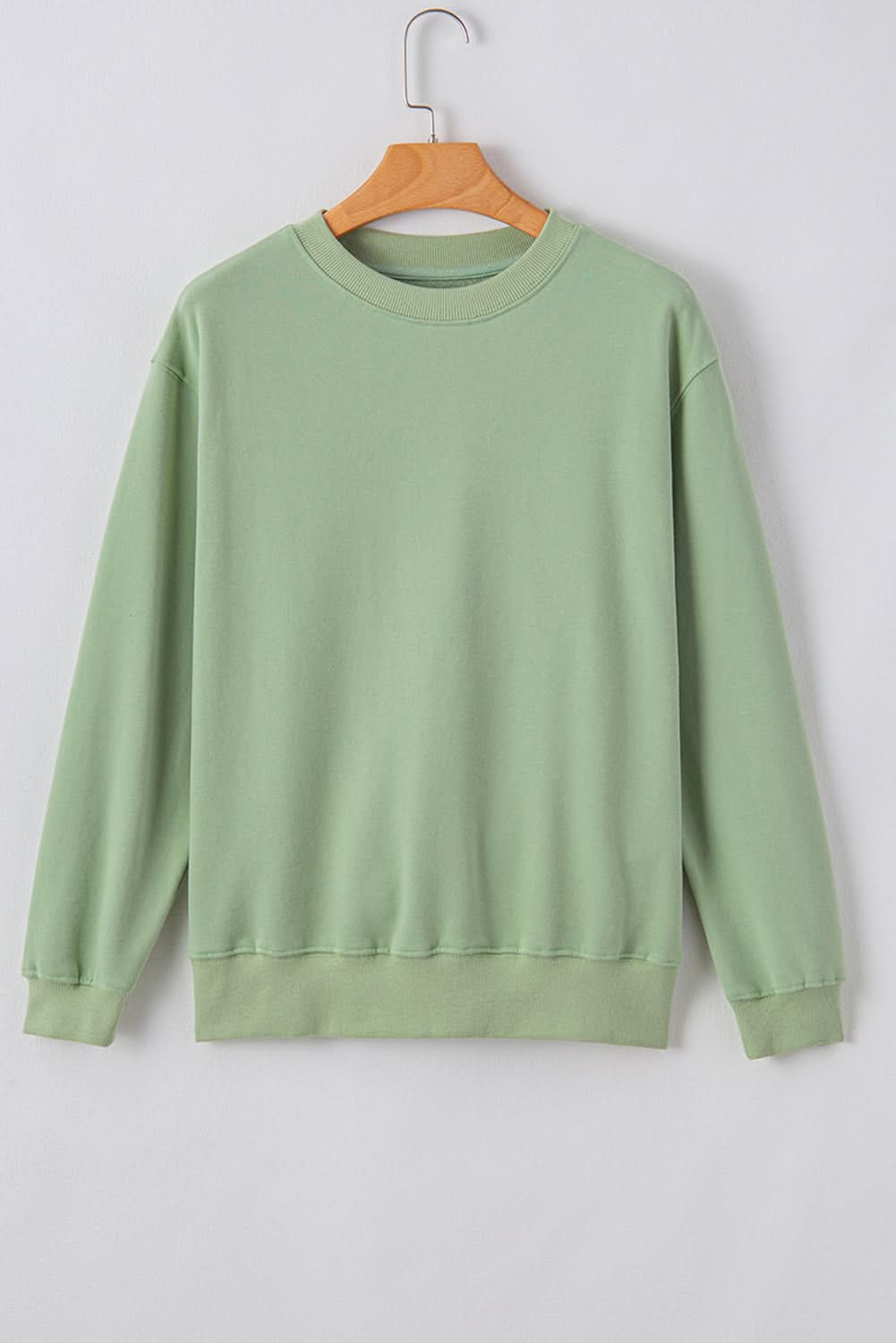 Smoke green drop shoulder sweatshirt - Love Salve 