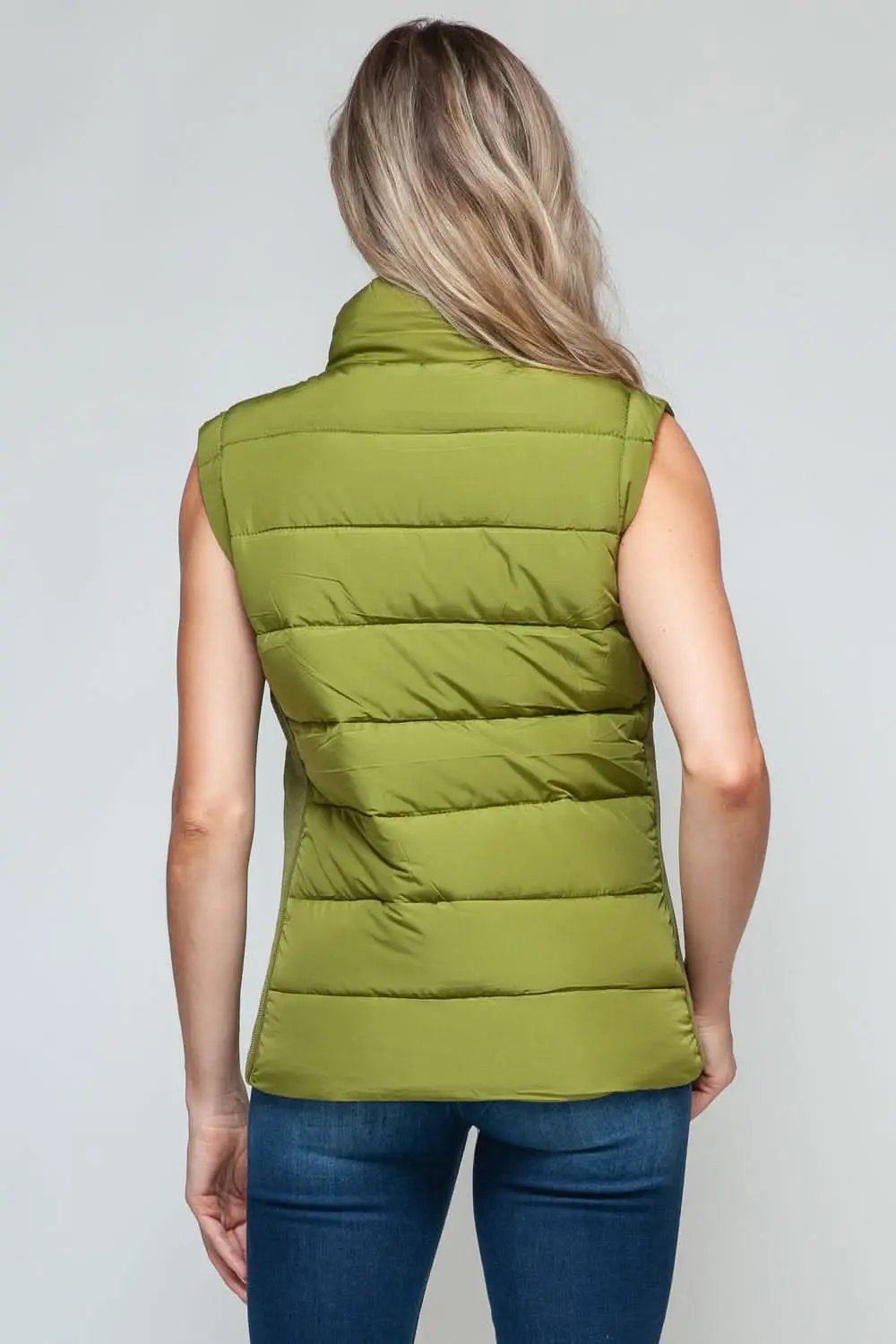 Snobbish cozy zip-up turtleneck vest - Love Salve 