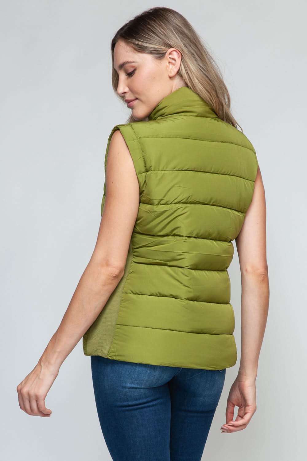 Snobbish cozy zip-up turtleneck vest - Love Salve 
