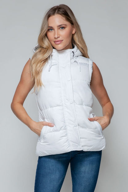 Snobbish hooded vest with pockets - Love Salve 