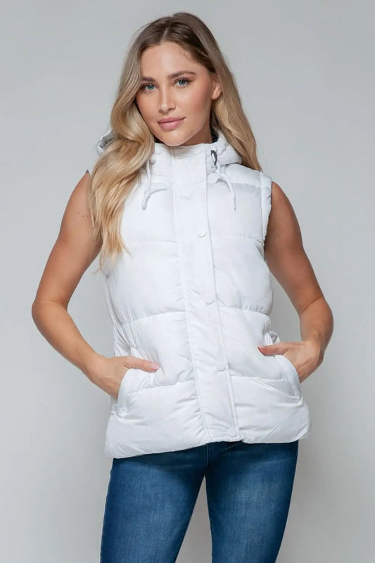 Snobbish hooded vest with pockets - Love Salve 
