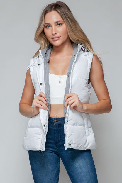 Snobbish hooded vest with pockets - Love Salve 