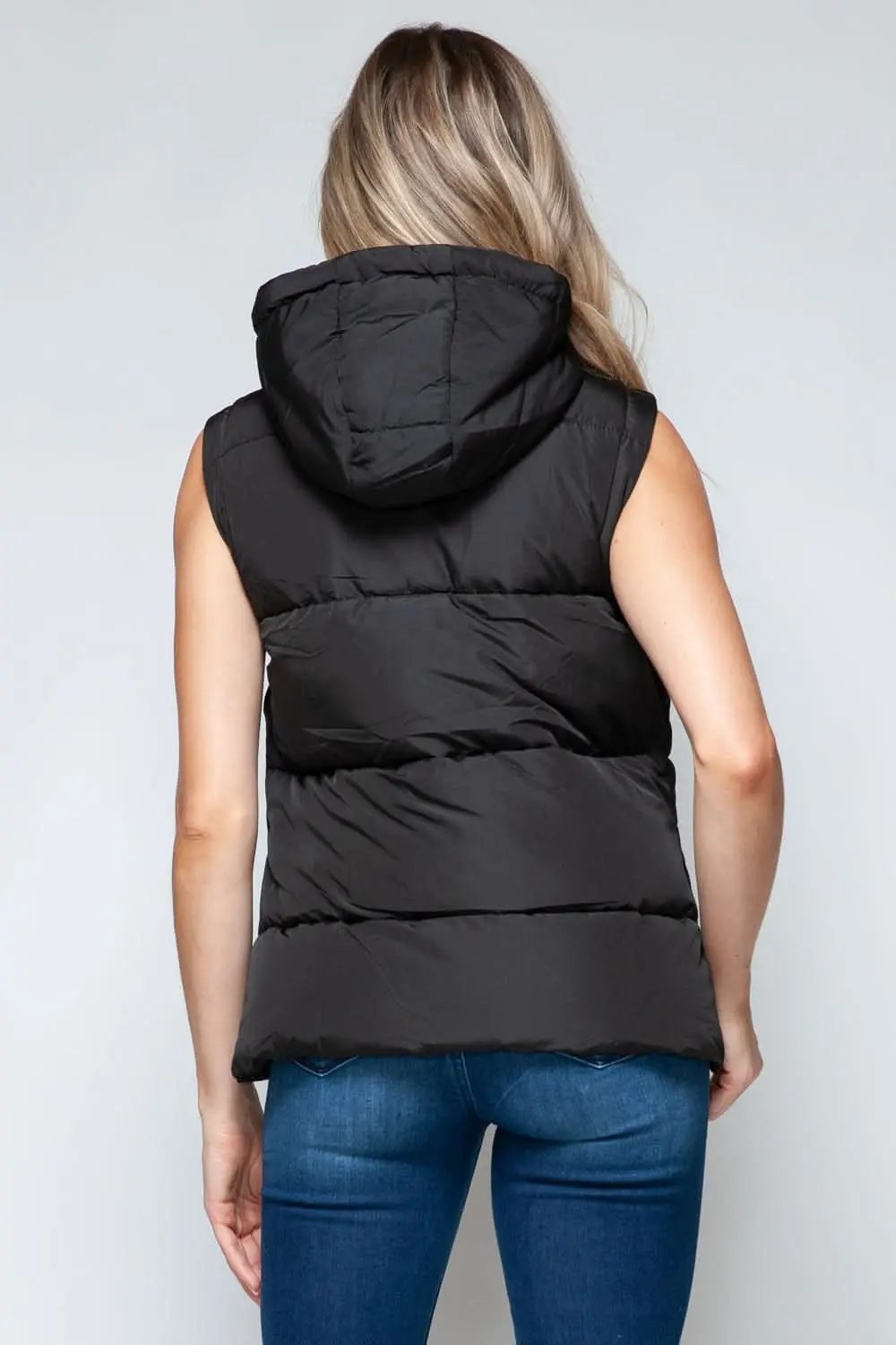 Snobbish hooded vest with zip closure - Love Salve 