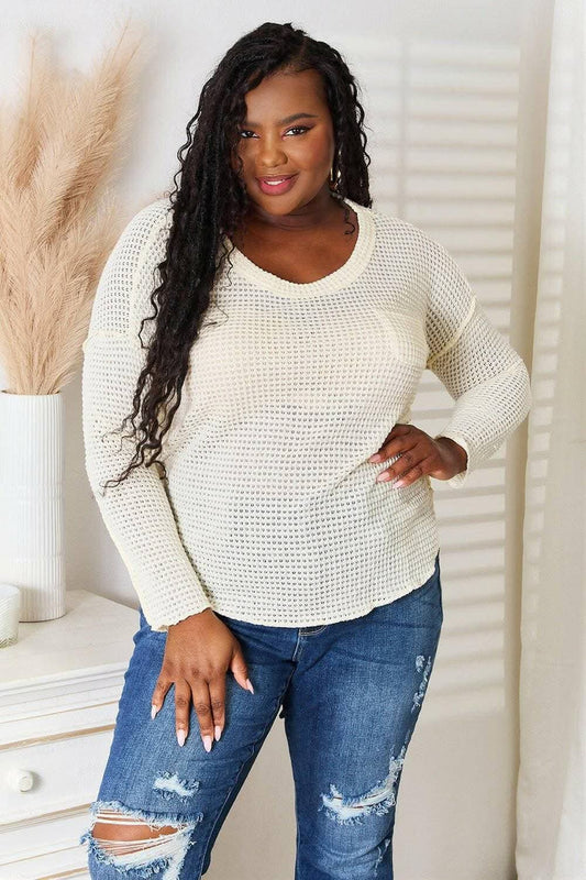 Sophisticated scoop neck blouse - Love Salve 