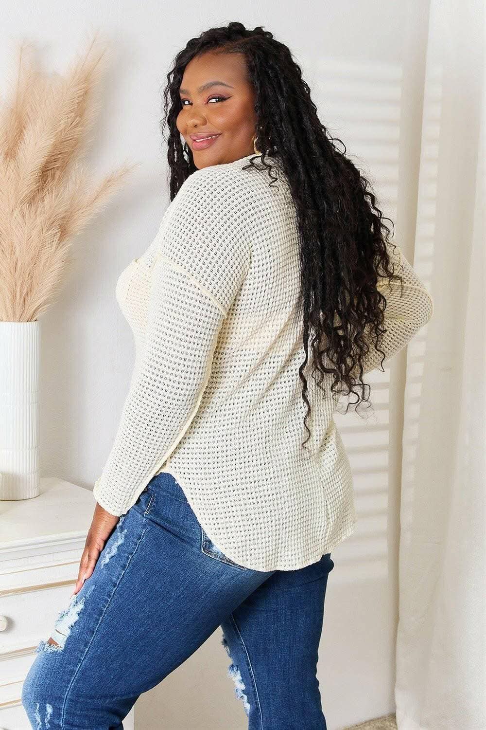 Sophisticated scoop neck blouse - Love Salve 