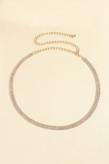 Sparkling Rhinestone Alloy Belt 