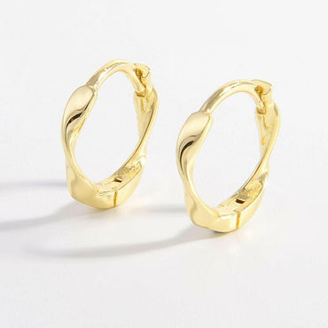 Sterling silver hoop earrings - Love Salve 