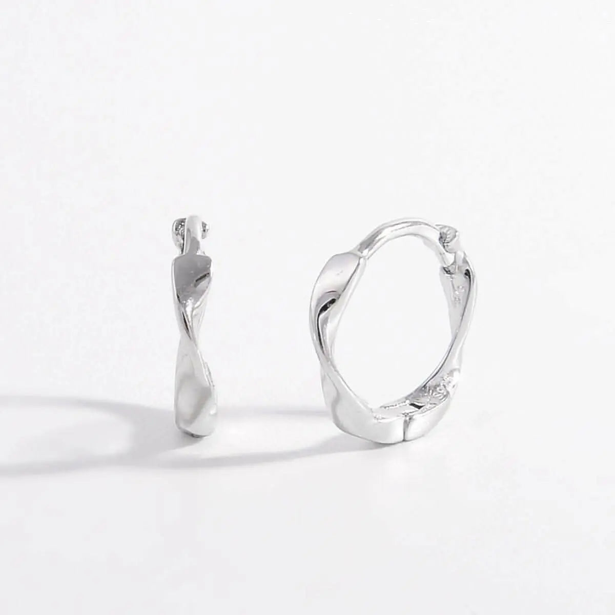 Sterling silver hoop earrings - Love Salve 