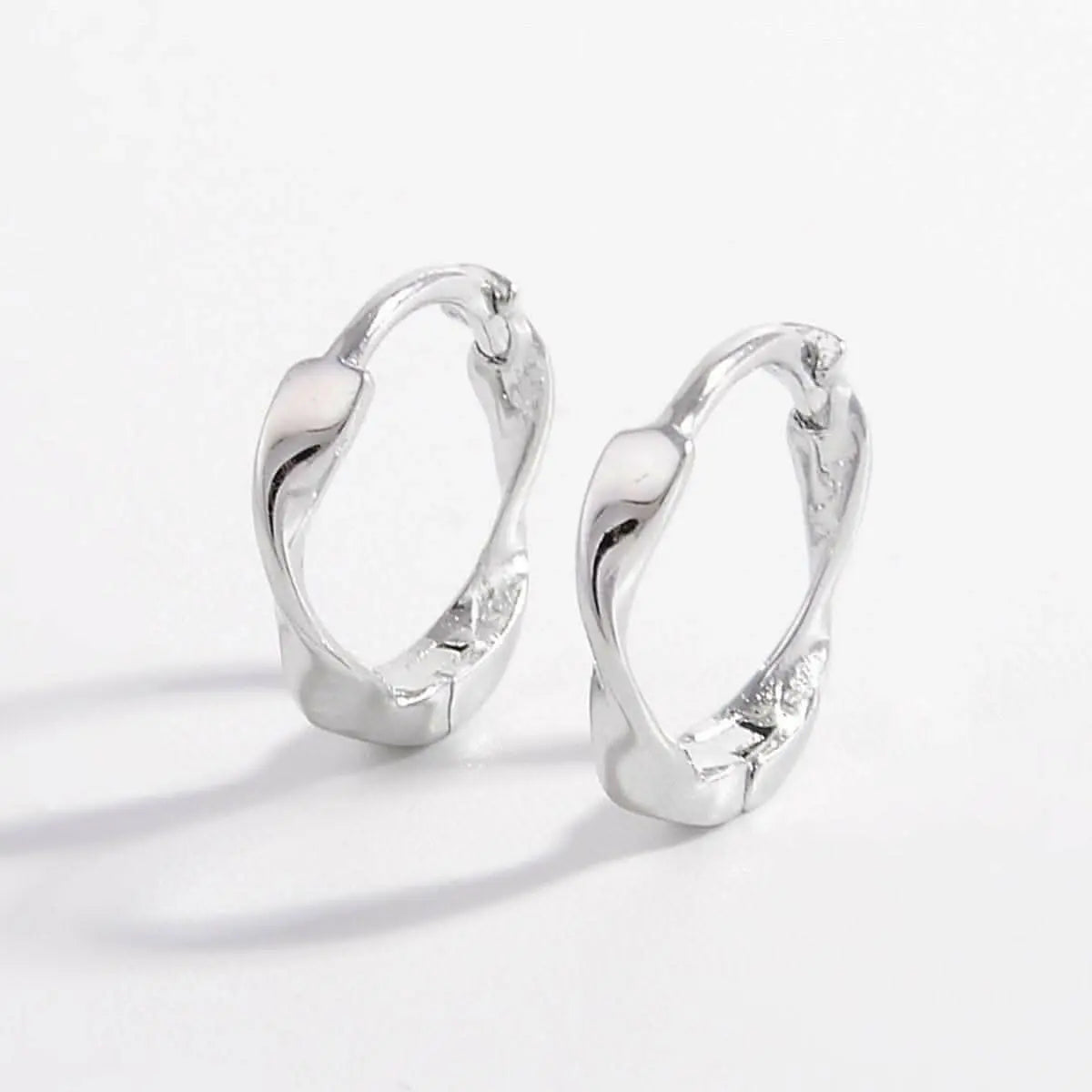 Sterling silver hoop earrings - Love Salve 