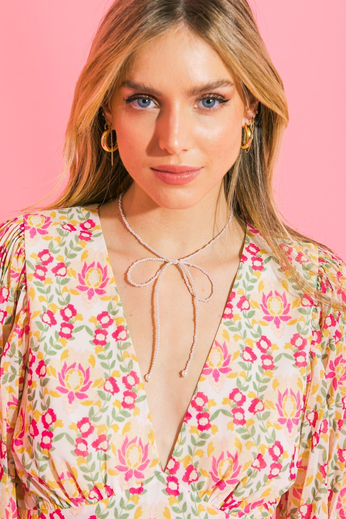 SPRING ROSE PEARL NECKLACE Flying Tomato