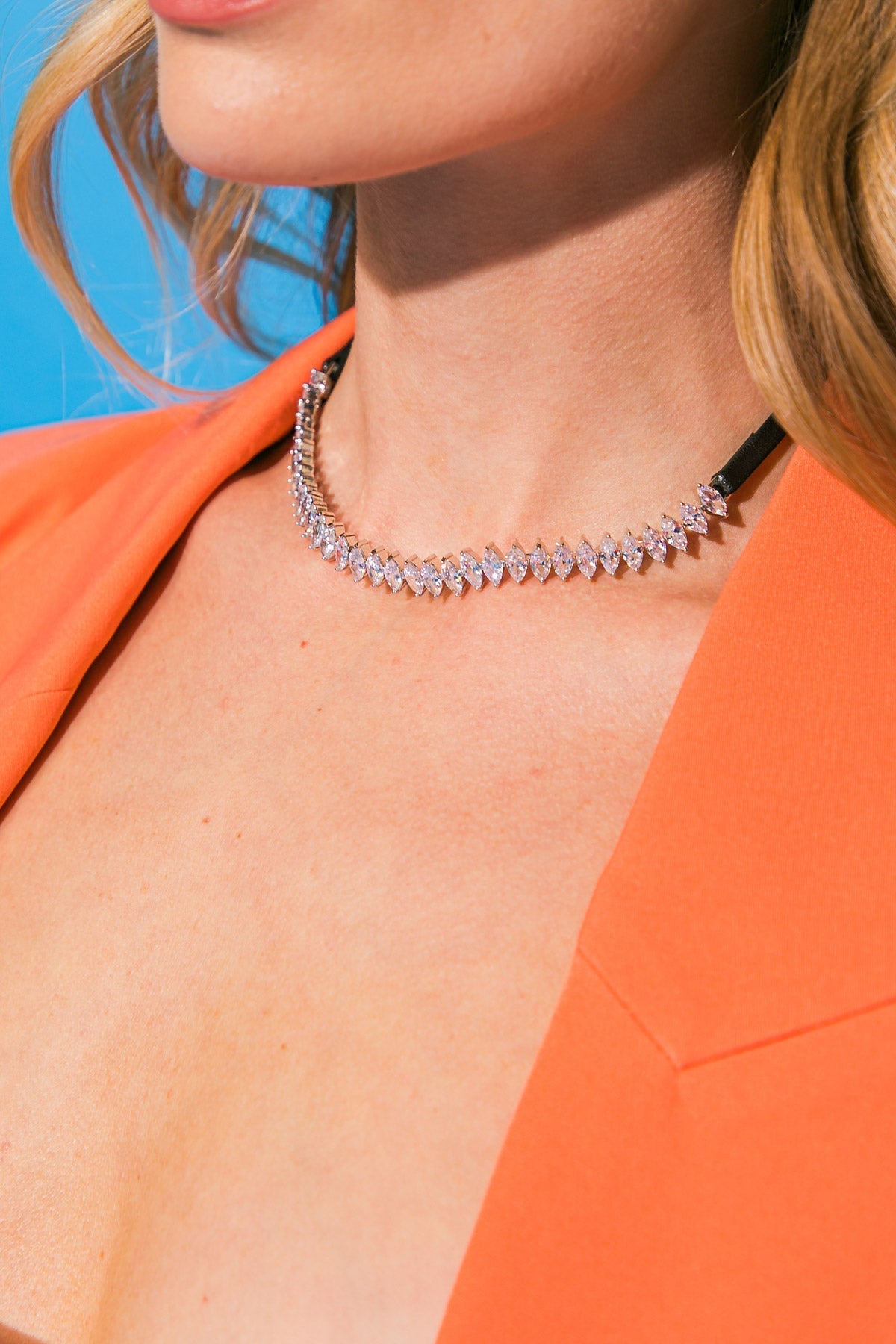 RHINESTONE DIANA NECKLACE Flying Tomato