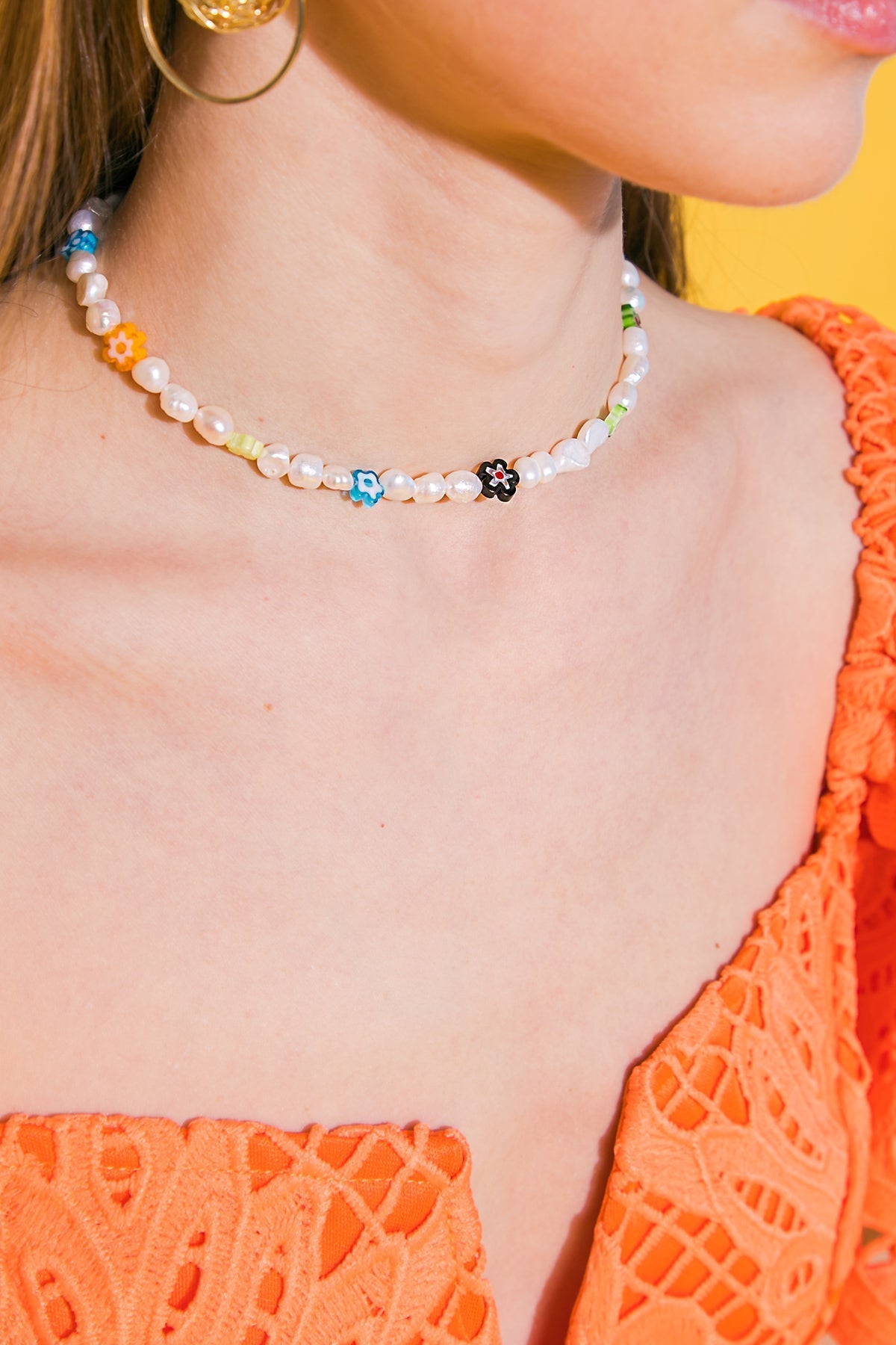 NICOLE PEARL NECKLACE Flying Tomato