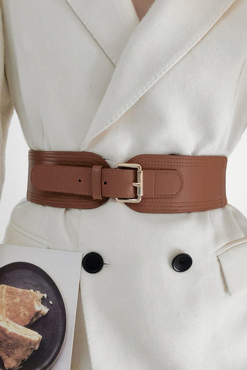 Stylish PU Elastic Belt - 25.6 in 
