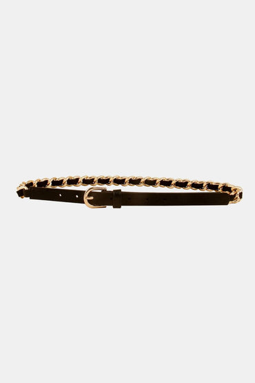 Stylish PU chain belt - 35.8 in 
