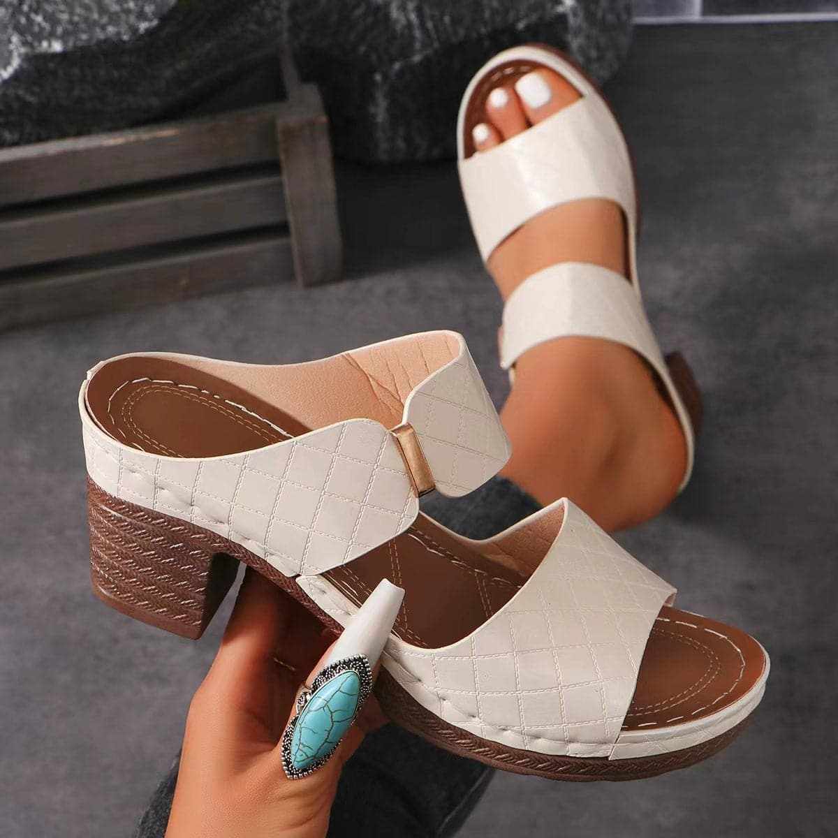 Stylish block heel sandals for any occasion - Love Salve 