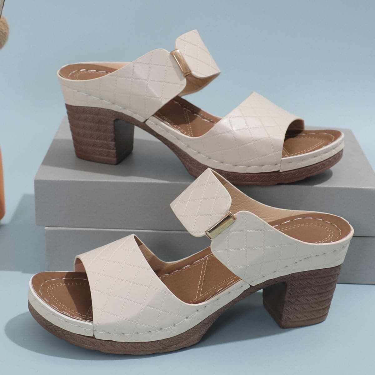 Stylish block heel sandals for any occasion - Love Salve 