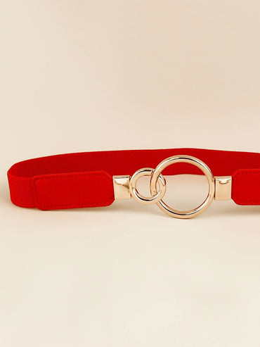 Stylish elastic PU leather belt 