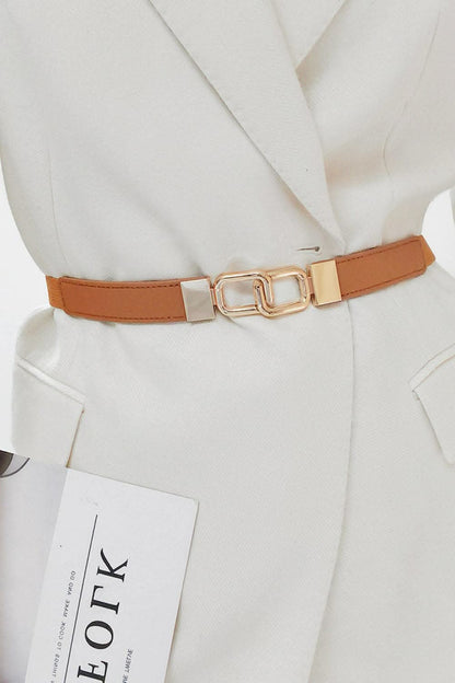 Stylish geometric stretch belt 