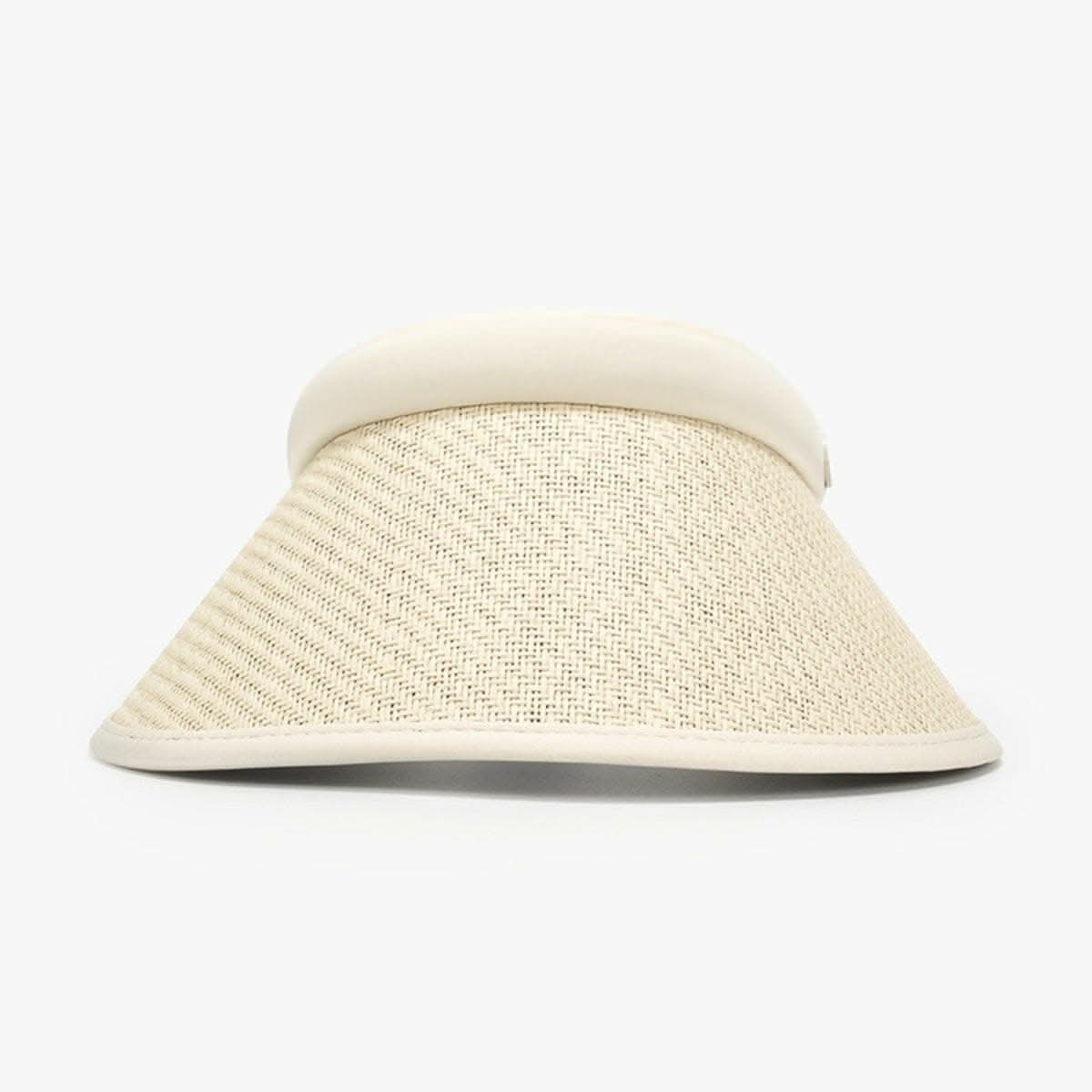 Stylish grass sun visor hat - Love Salve 