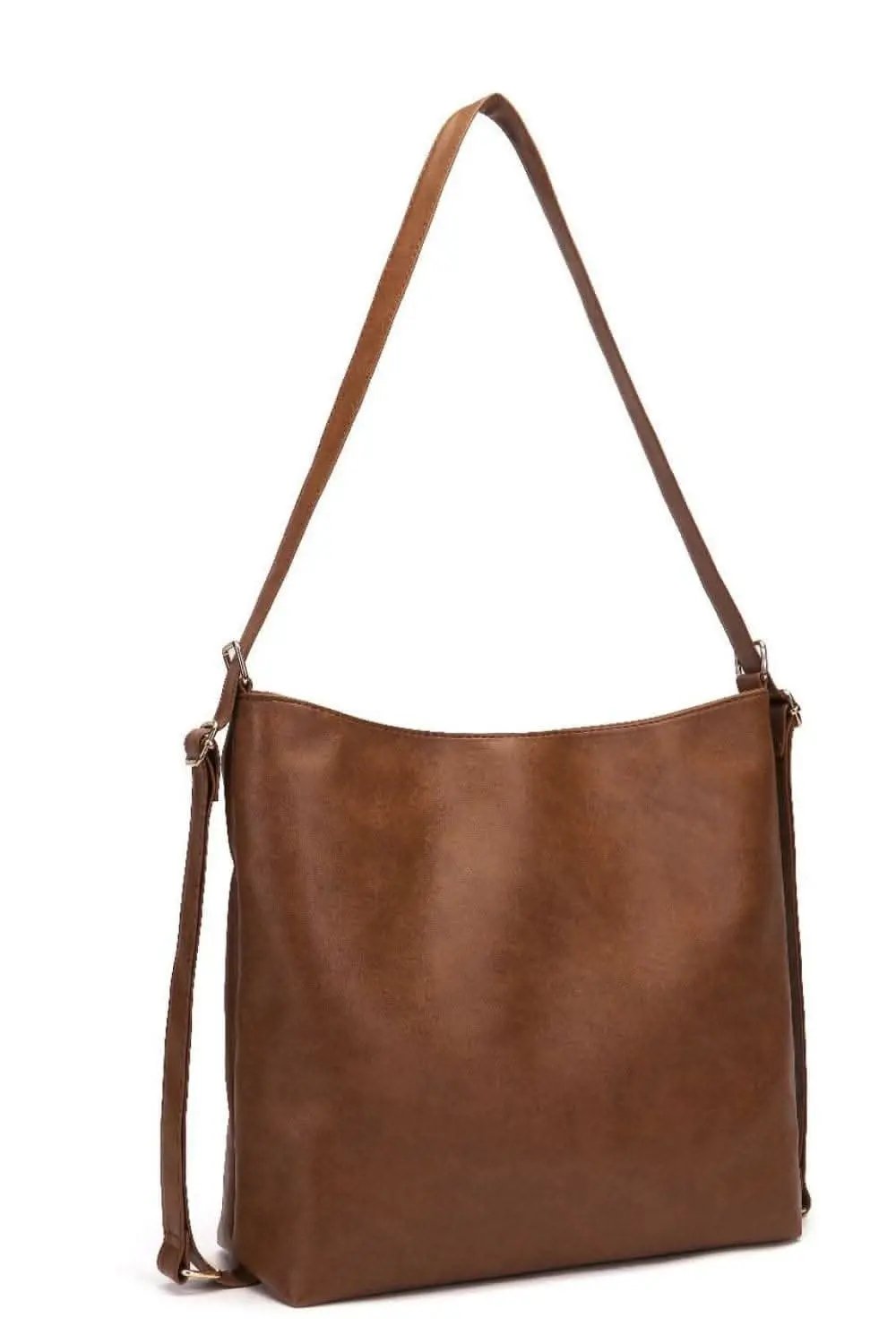 Stylish large PU leather crossbody bag - Love Salve 