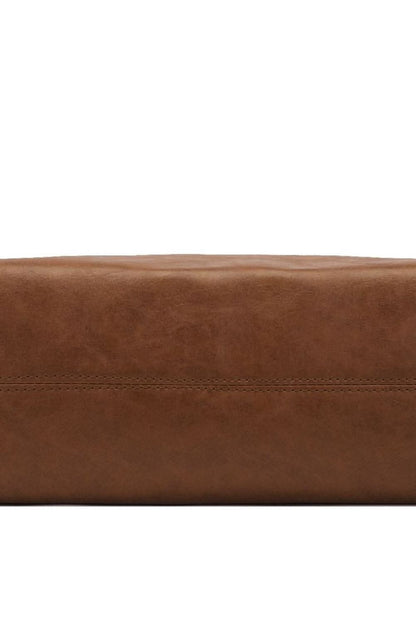 Stylish large PU leather crossbody bag - Love Salve 