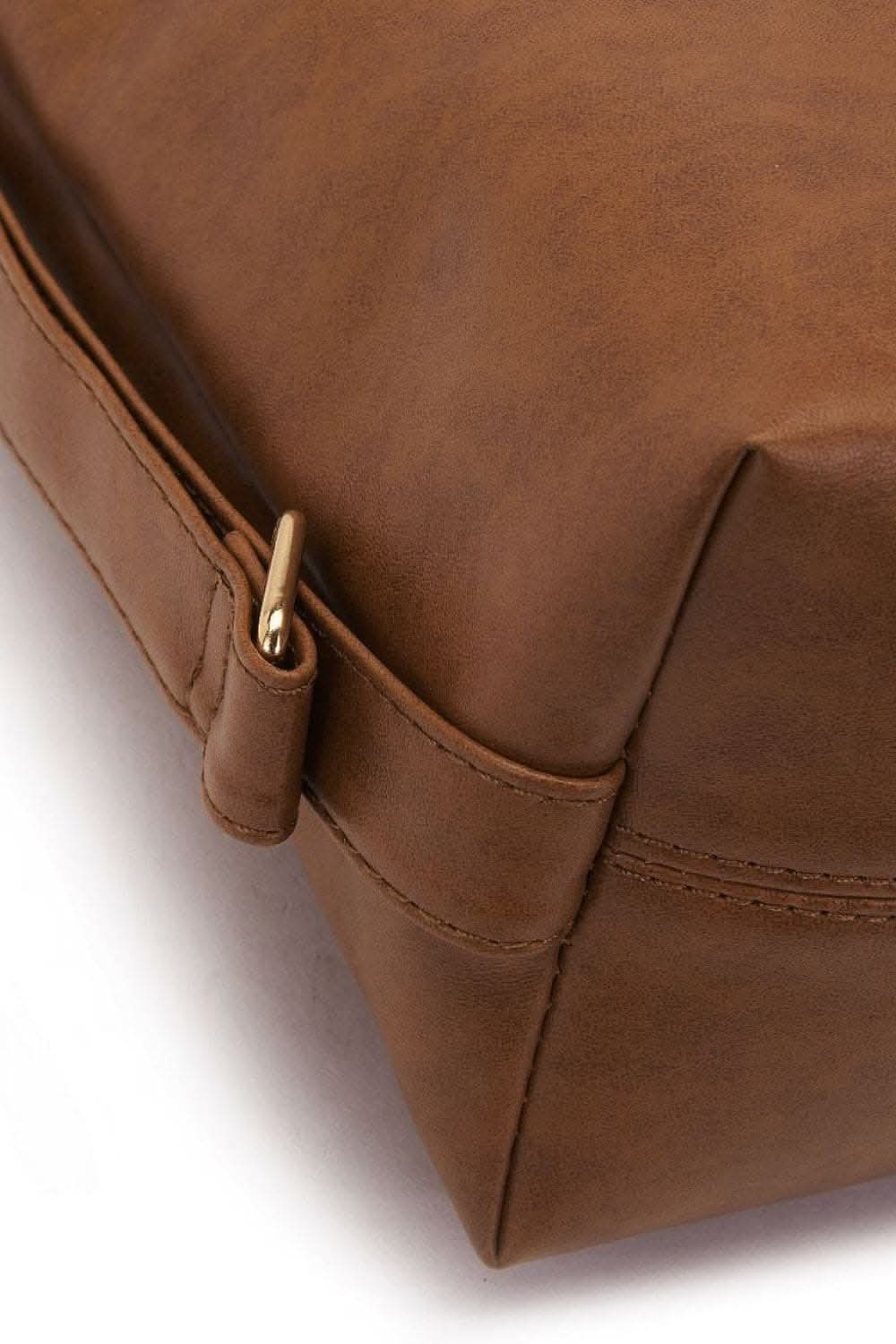 Stylish large PU leather crossbody bag - Love Salve 