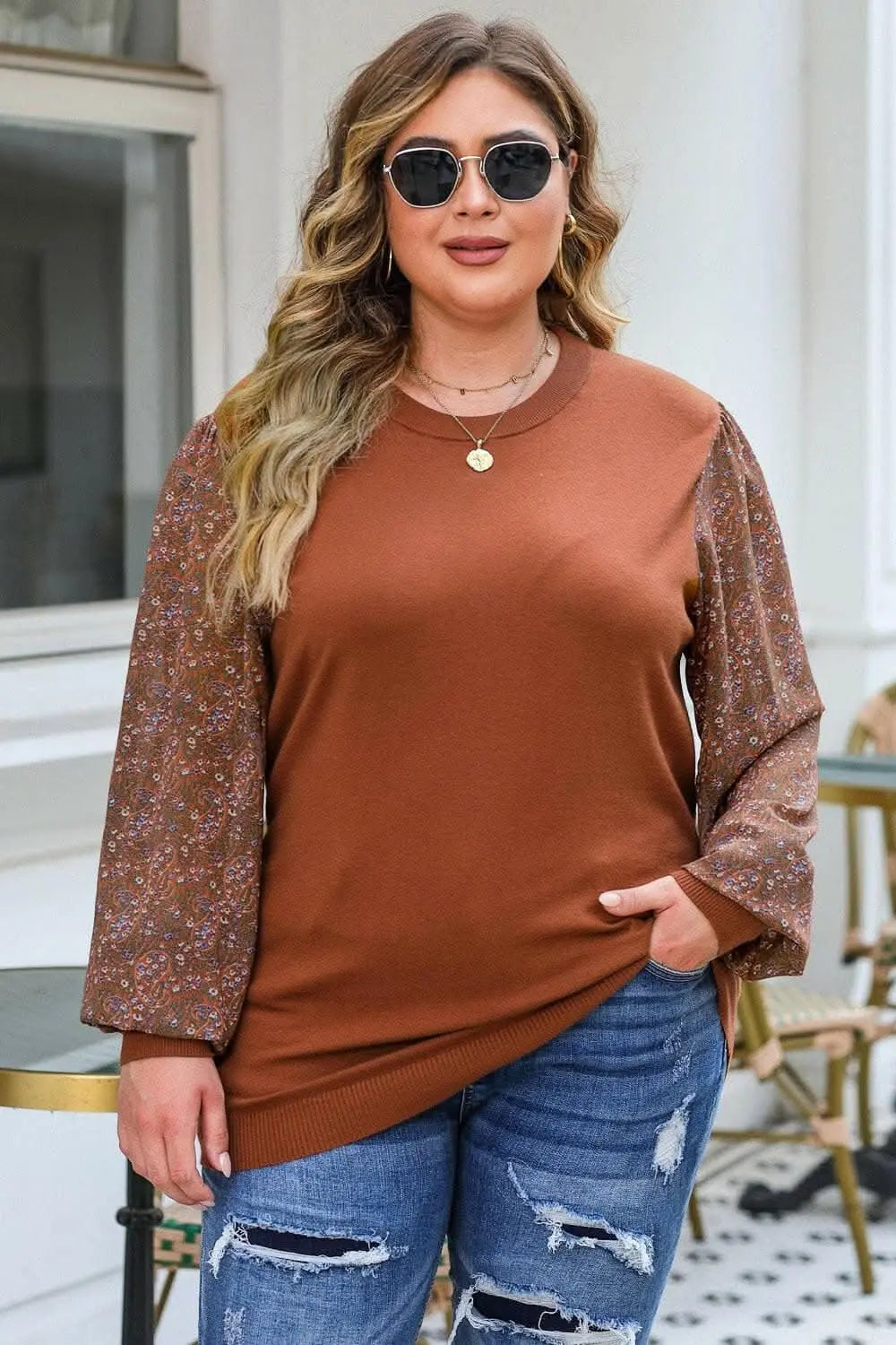 Stylish oversized blouse for curvy women - Love Salve 