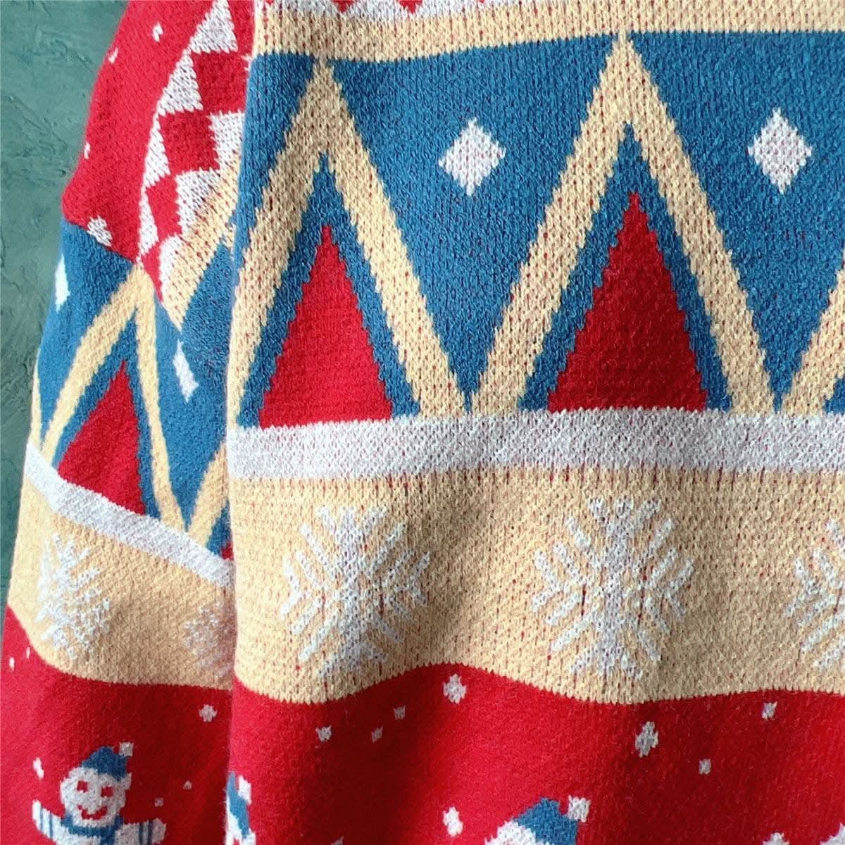 Stylish printed long sleeve sweater 