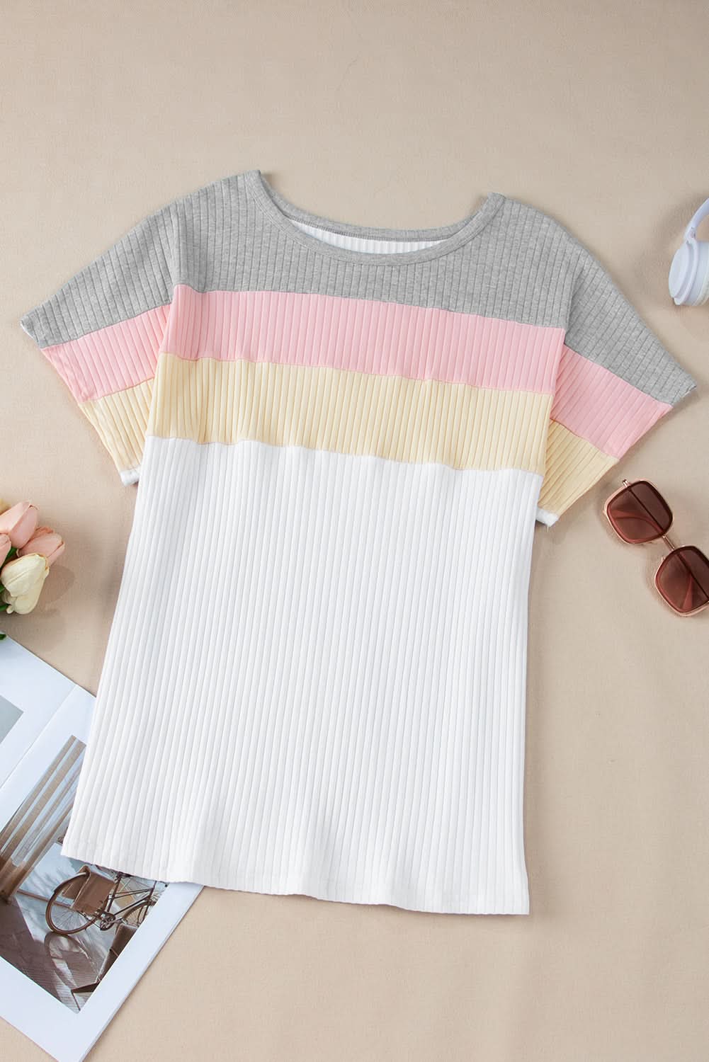 Stylish white batwing tee plus size - Love Salve 