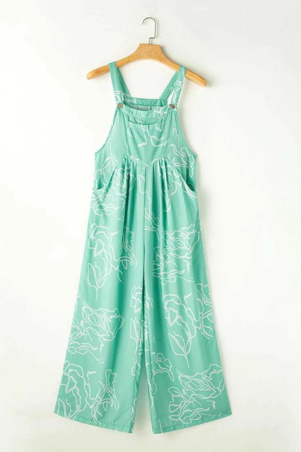 Stylish wide-leg jumpsuit with pockets - Love Salve 