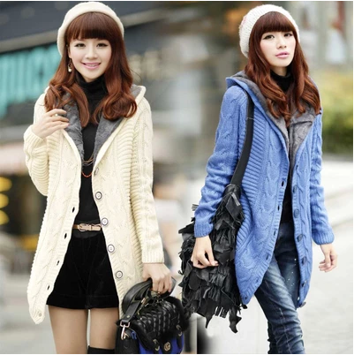 Winter Coat Women Long Sweater Jacket Thick for Cold Weather Eye Catching Short Length Fashion Outerwear