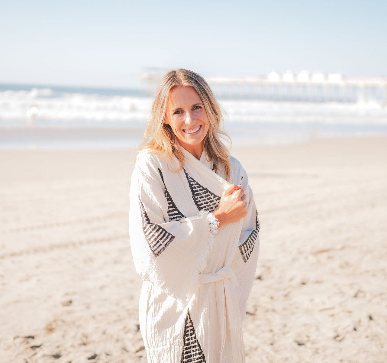 Muslin Cotton Kimono Bathrobe Soft Lightweight Turkish Cotton Robe - Love Salve 