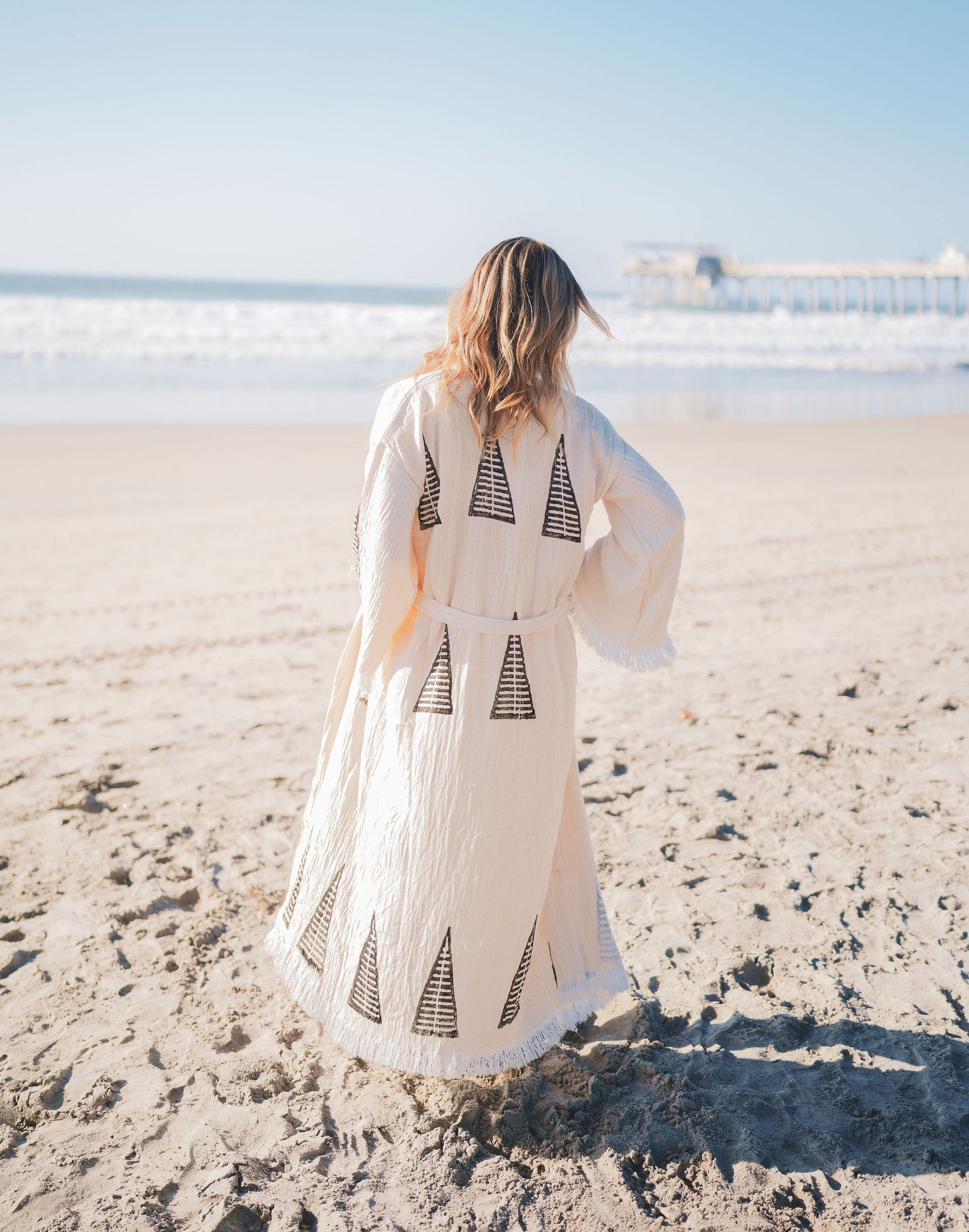 Muslin Cotton Kimono Bathrobe Soft Lightweight Turkish Cotton Robe - Love Salve 