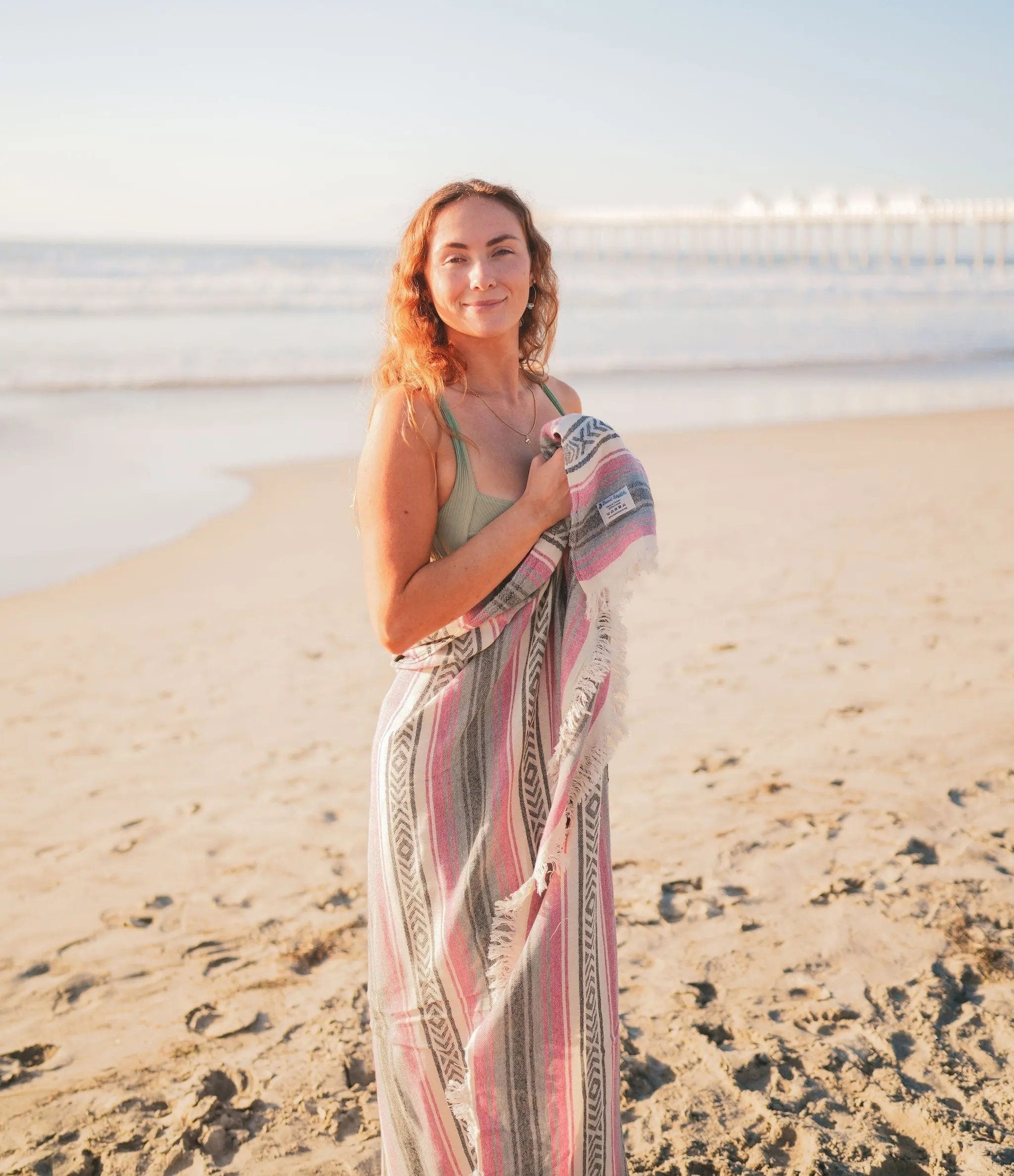 Mexican Turkish Cotton Throw Blanket for Home and Outdoor Use - Love Salve 